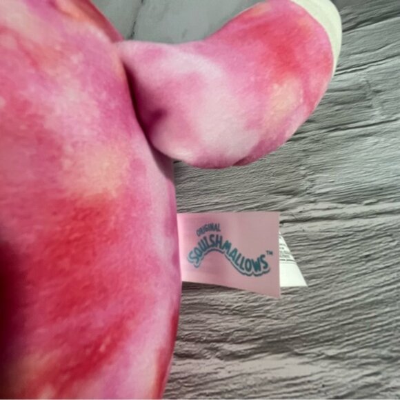 Squishmallow Sabine The Tie-Dye Pink Fox Soft Plush Animal - Picture 7 of 8